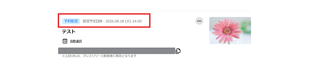 予約配信の設定方法 配信予定日時