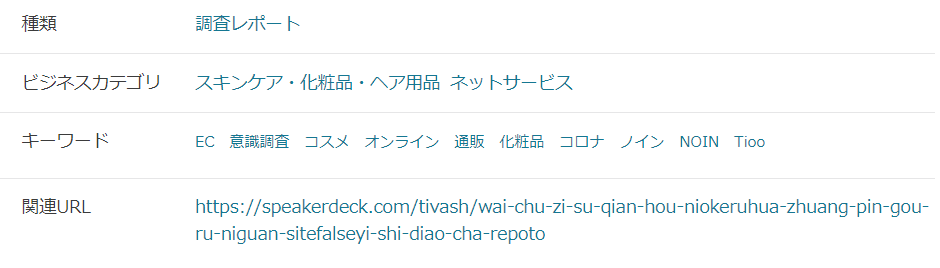参考資料のURL