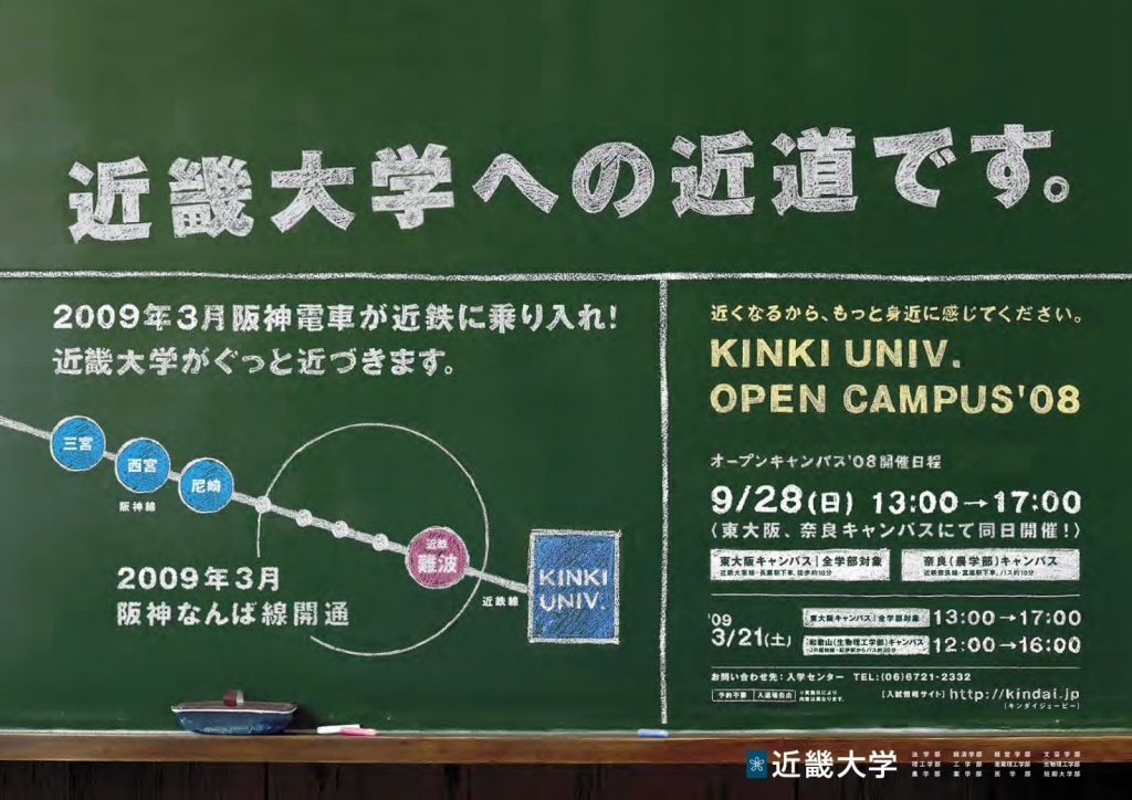 近畿大学のポスター