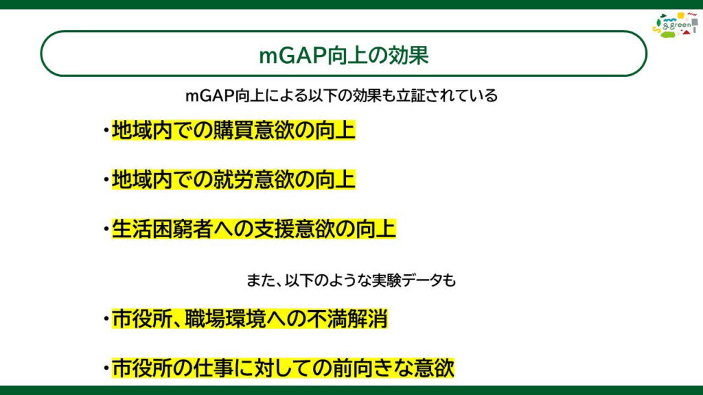 埼玉県北本市「mGAP向上」