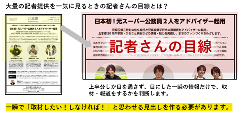 寄稿者 佐久間智之氏作成　プレスリリースのデザインのコツ